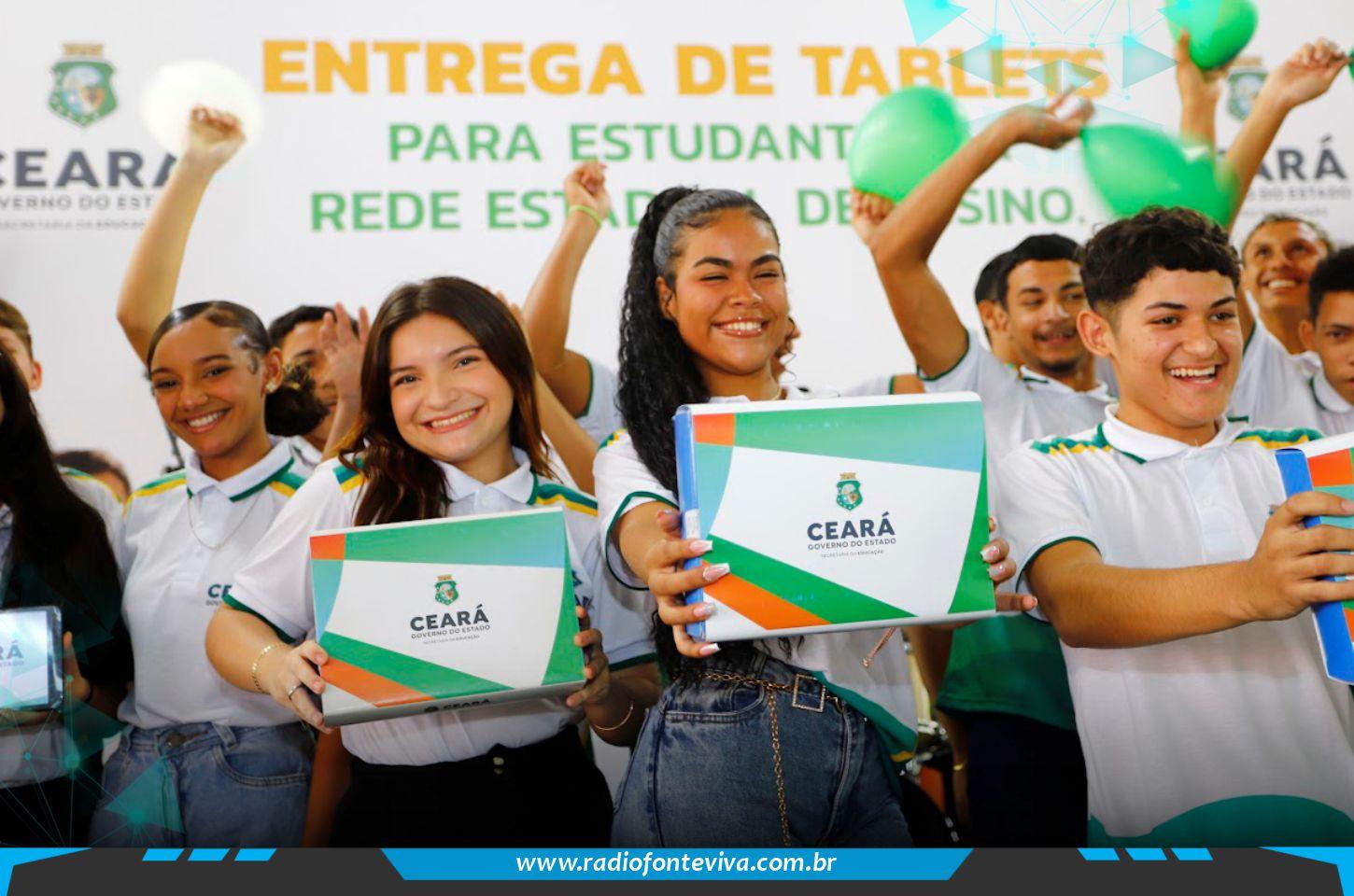 Estudantes da rede pública recebem tablets em Eusébio e ampliam acesso à tecnologia
