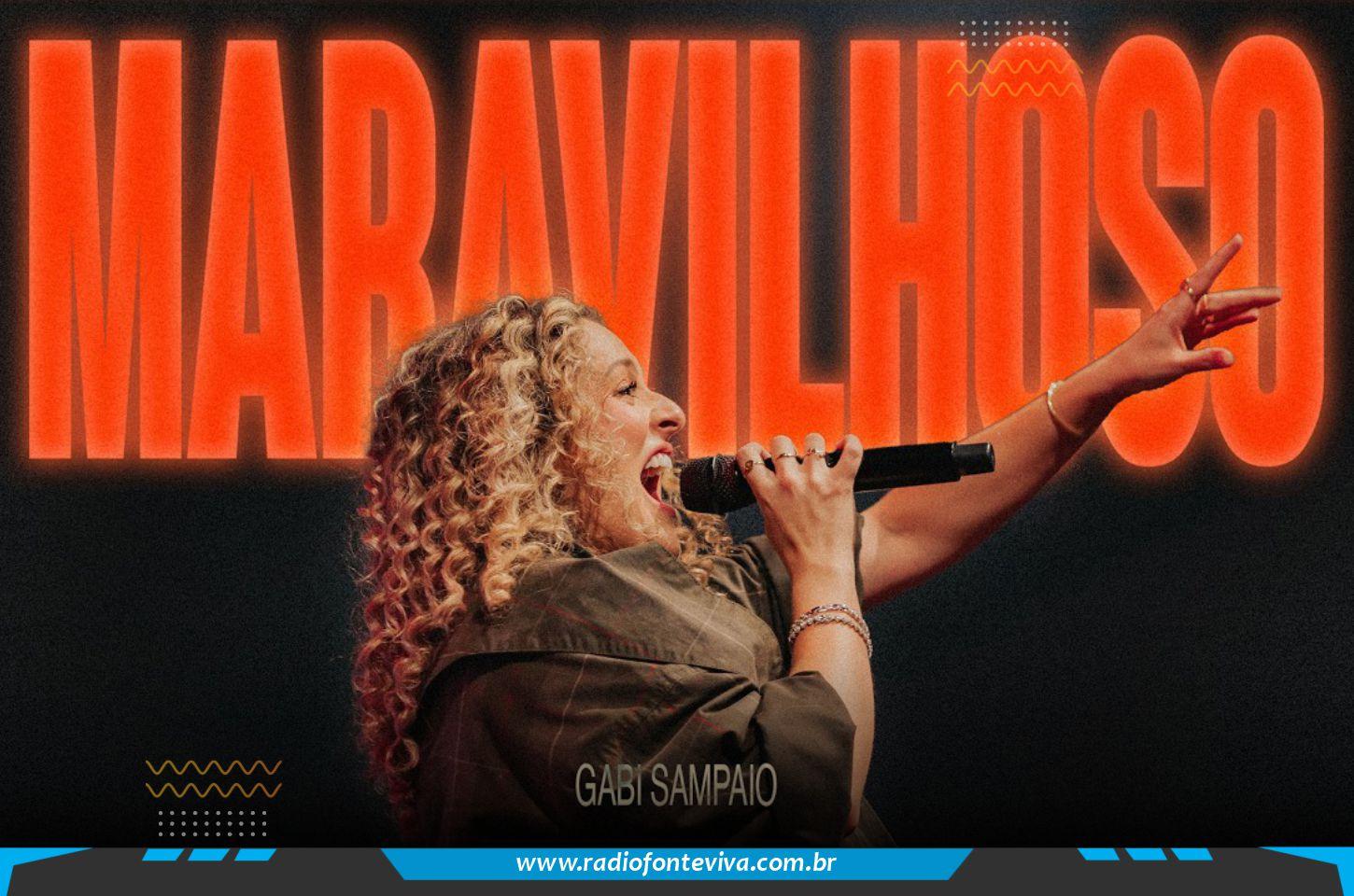 Gabi Sampaio lança “Maravilhoso” e inicia novo projeto solo gravado ao vivo em Belo Horizonte