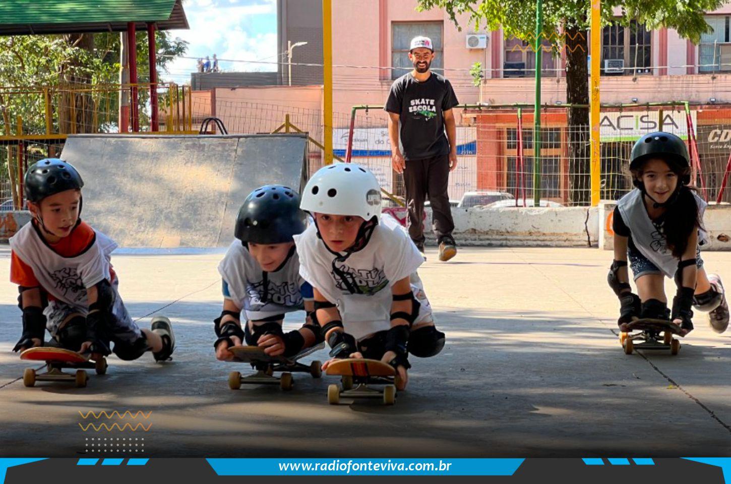 Projeto “Skate nas Escolas” inicia atividades para estudantes da rede municipal em Eusébio