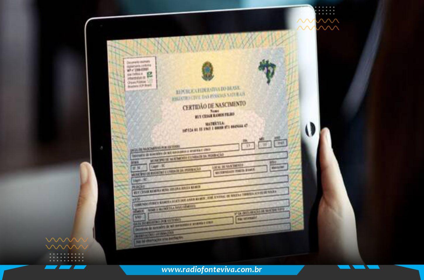 Certidões de nascimento, casamento e óbito podem ser solicitadas pela internet; veja como funciona
