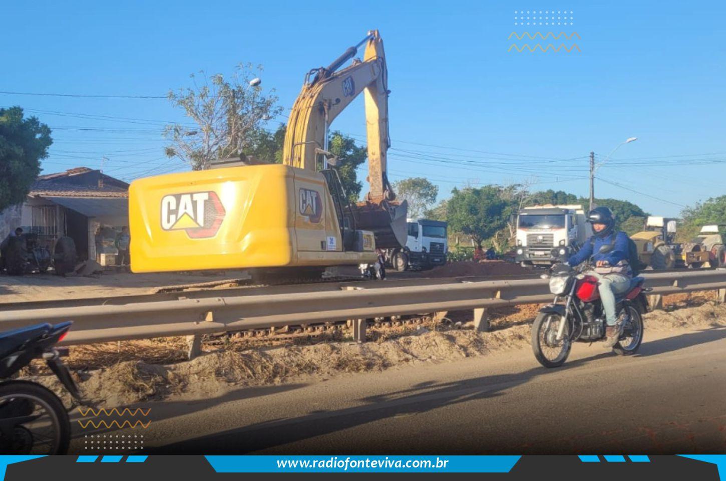 Obras no Anel Viário entre Fortaleza e Eusébio exigem atenção dos motoristas