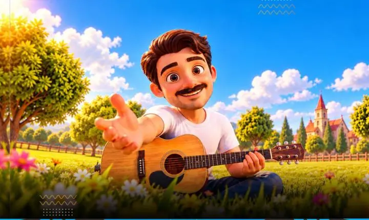 Gabriel Guedes lança versão infantil de “Santo pra Sempre” com clipe 3D